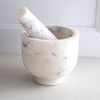 White Marble Mortar And Pestle image 2