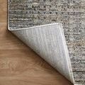 Detailed close-up of Soho rug pattern and texture with muted charcoal and beige hues