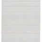 Encanto Indoor/Outdoor rug with solid white and light gray heathered design and tasseled edges