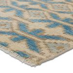 Product Image 2 for Boden Hand Knotted Geometric Blue/Cream Rug from Jaipur 