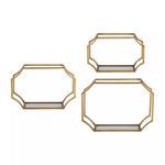 Uttermost Lindee Gold Wall Shelves S/3 image 1