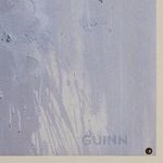 close-up detail of the canvas surface showing brush strokes and signature Gunn in lower corner