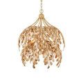 Maypan Pendant with chain and ceiling mount visible from a side angle