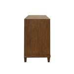 Product Image 5 for Two Drawer, Open Shelf Side Table With Fluted Drawer Fronts In Matte from Worlds Away
