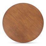 Top-down view of Charles dining table’s smooth wood grain surface.