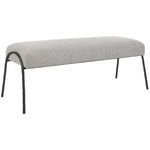 Product Image 6 for Jacobsen Modern Gray Bench from Uttermost