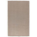 Sand-colored Charlevoix rug with handwoven traditional Moroccan-inspired pattern in a flat polypropylene weave