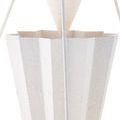 Close-up of fluted cone middle shade with visible seams and textured matte finish