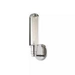 Red Hook 1 Light Wall Sconce with polished chrome finish and clear elongated Edison-style bulb