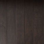 Close-up of the textured dark acacia wood grain on Ian Kitchen Island surface