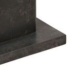 Close-up of Casey Side Table base corner showing wood grain detail and square edge craftsmanship