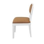 Product Image 5 for Bow Back Upholstered Dining Chair In Matte White Lacquer from Worlds Away
