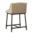Product Image 1 for Linen & Iron Pipe Counter Stool from Furniture Classics