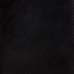 Close-up texture details of the black distressed leather top from Monarch Magazine Rack