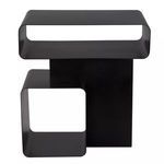 Front view of Danville Side Table emphasizing its open rectangular shapes and symmetrical balance