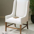 Product Image 2 for Uttermost Dalma Linen Wing Chair from Uttermost