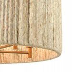 Product Image 5 for Abaca 5 Light Chandelier In Satin Brass With Abaca Rope from Elk Lighting