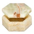 Product Image 4 for Arco Green Onyx Hexagon Box from Currey & Company