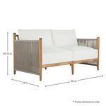 Product Image 11 for Pacifica Natural Teak Loveseat from Summer Classics