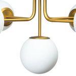 Product Image 5 for Orbit Brushed Gold Glass Globe Chandelier from Creative Co-Op