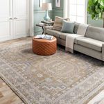 Product Image 8 for Almeria Hand-Knotted Mustard / Medium Gray Rug - 6' x 9' from Surya