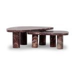 Product Image 29 for Zion Merlot Marble Coffee Table Set from Four Hands