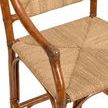 Close-up on woven seat and armrest joint detail of Mecklenburg Stool
