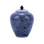 Product Image 1 for Blue & White Cluster Flower Ginger Jar from Legend of Asia