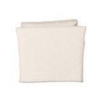 Back view of Delray Slipcover Swivel Chair showing clean slipcover design and cushion top
