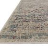 Close-up angled view showing the plush texture and subtle color gradient of the Anastasia Silver / Plum rug edge