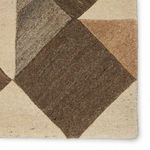 Product Image 3 for Verde Home by Paris Handmade Geometric Brown/ Cream Rug from Jaipur 