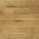 Wood grain detail on top surface of darker oak nightstand