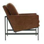 Back panel fabric zoom revealing plush brown velvet upholstery texture