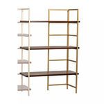 Product Image 1 for Balart Gold And Walnut Extension For Shelf Unit from Elk Home