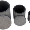 Product Image 2 for Cylinder Box With Lid, Set Of 3 from Noir