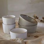 Product Image 2 for Luzia Ceramic Stoneware Bowl, Set of 6 - Ash Grey from Costa Nova