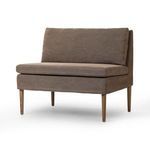 Aurelia Dining Banquette viewed from front right angle showing depth and cushion thickness