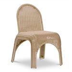 Single Kendall chair angled right showing curved front and side silhouette