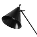 Close-up of lamp shade with visible light bulb inside