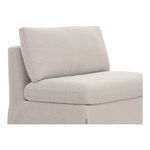 Close-up of corner angle emphasizing plush cushions and fabric texture