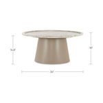 Product Image 13 for Kimberley White Marble Coffee Table from Moe's
