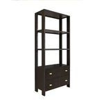 Product Image 3 for Davie Two Drawer Etagere With Fluted Detail In Dark Espresso Oak from Worlds Away