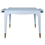 Product Image 5 for Square Tapered Leg Two Drawer Game Table With Antique Brass Foot Caps from Worlds Away
