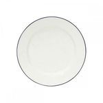 Product Image 1 for Beja Ceramic Stoneware Dinner Plate, Set of 6 - White & Blue from Costa Nova
