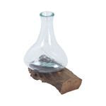 Product Image 1 for Jetsam Teak Root And Glass Vessel from Elk Home