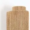 Top view showing circular shape and detailed wrapping of Abaca cord on Metuchen Wall Sconce