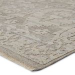 Ayres Hand-Knotted Floral Taupe/ Gray Rug image 2