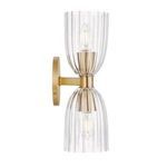 Product Image 3 for 2-Light Wall Sconce in Natural Brass from Savoy House 