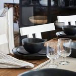 Product Image 2 for Livia Ceramic Stoneware Bowl, Set of 6 - Matte Black from Costa Nova