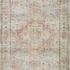 Heidi Sage / Multi Rug with vintage style medallion pattern in muted sage, beige, and blush tones